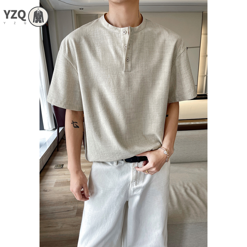 T-shirt à manches courtes pour - Linen Shirt Breathable avis et prix