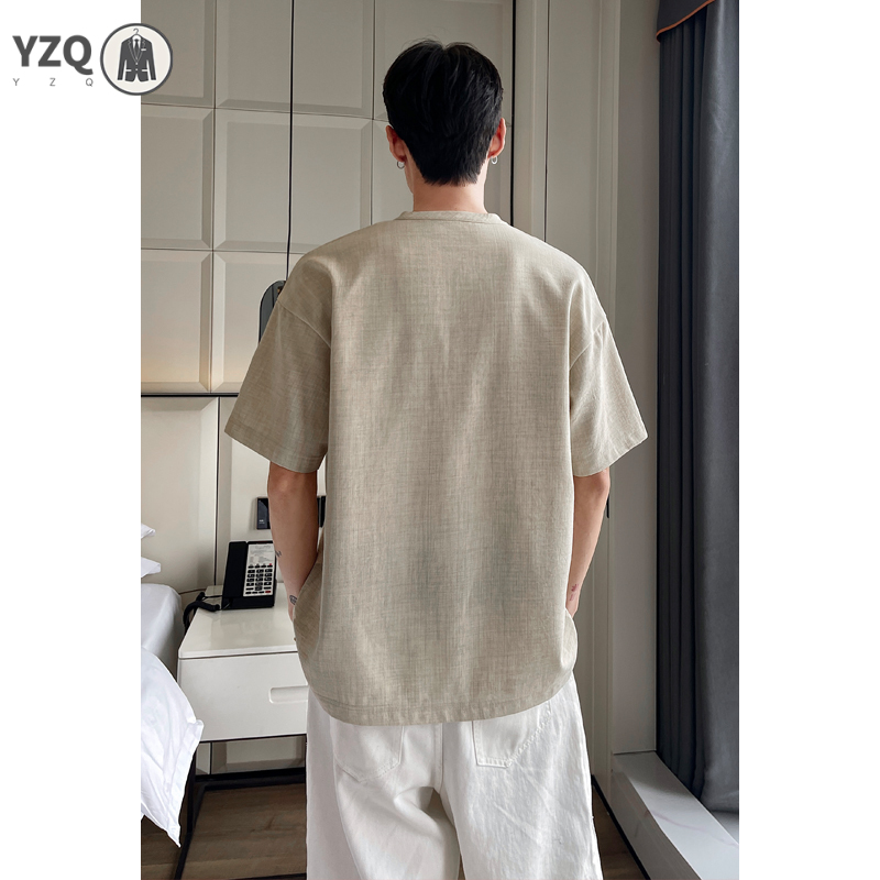 T-shirt à manches courtes pour - Linen Shirt Breathable avis et prix