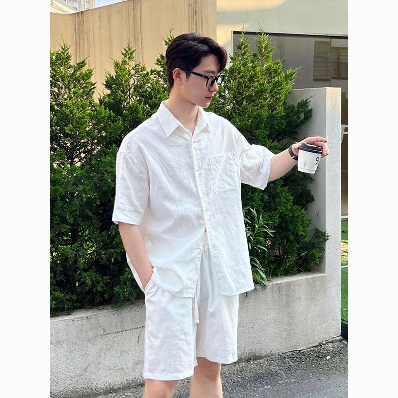 Ensemble chemise et pantalon l - Linen Shirt Breathable avis et prix