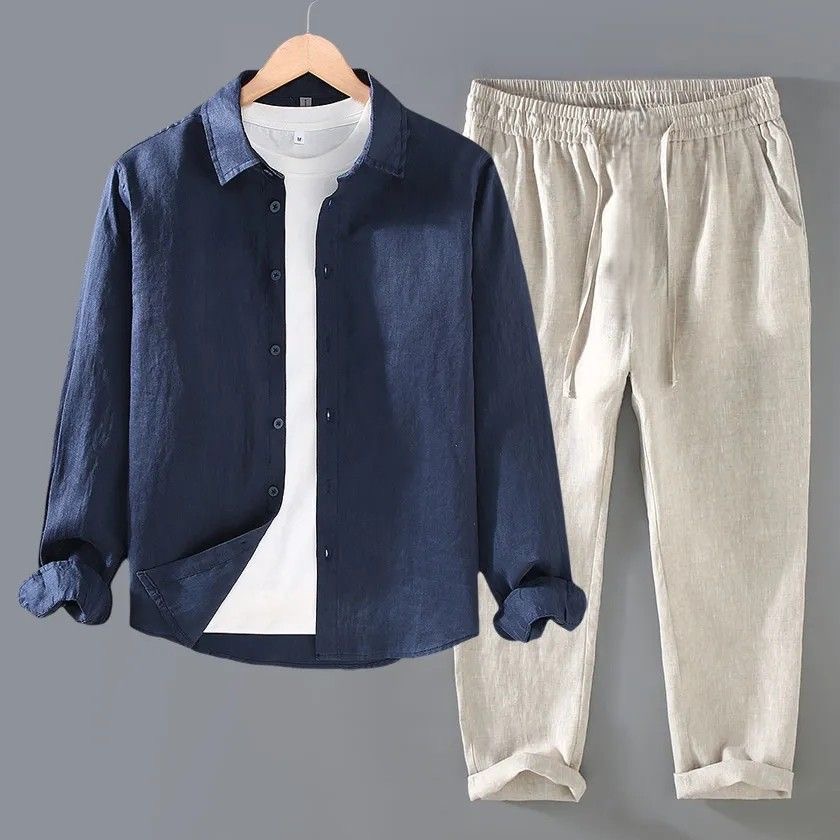 Chemise Homme Décontractée à M - Linen Shirt Breathable avis et prix
