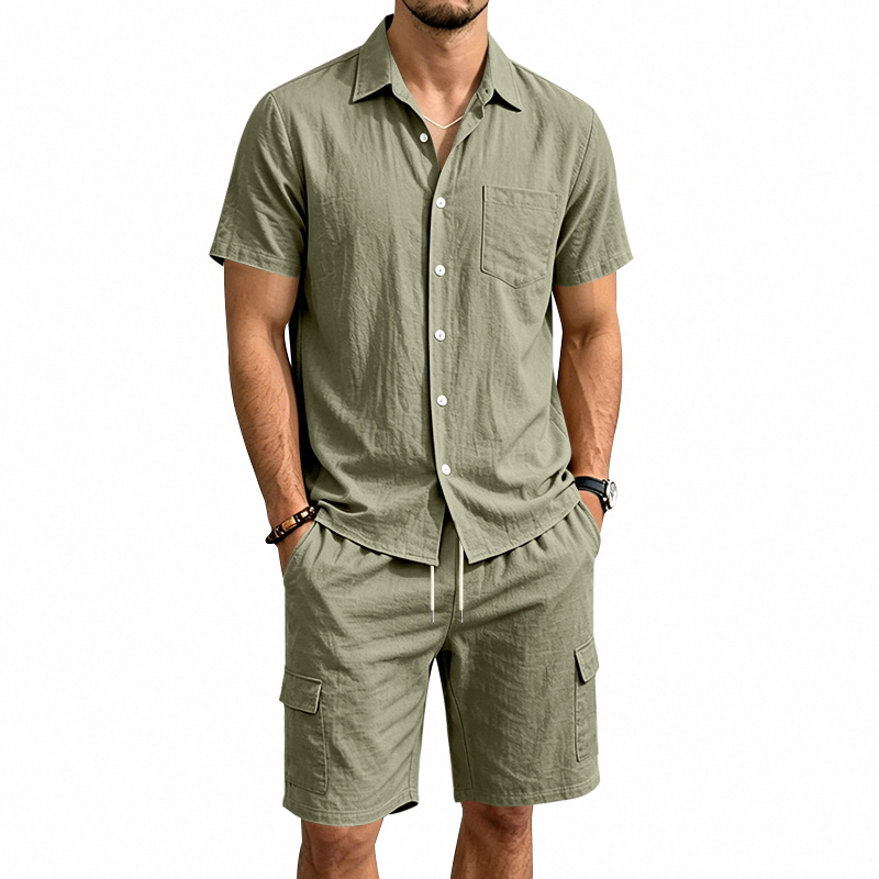 Ensemble deux pièces en lin am - Short Linen Drawstring avis et prix